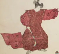 An illustration from Illustrations on Bugaku (Bugakuzu) (1828)