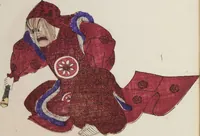 An illustration from Illustrations on Bugaku (Bugakuzu) (1828)