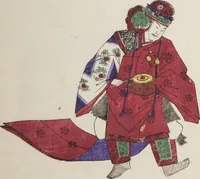 Picture 34 of 34 from Illustrations on Bugaku (Bugakuzu) (1828), leaf 25