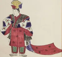 Picture 2 of 34 from Illustrations on Bugaku (Bugakuzu) (1828), leaf 7