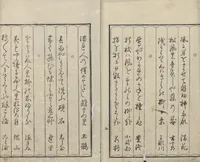 An illustration from Mirror of the Beauties of the Green-houses (Seirō bijin awase sugata kagami) : [volume 3] (1776)