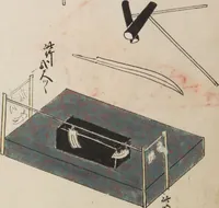 An illustration from Illustrated handbook of props for Noh drama (Onō tsukurimono zue)
