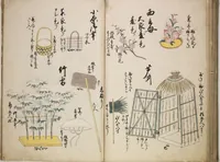 An illustration from Illustrated handbook of props for Noh drama (Onō tsukurimono zue)