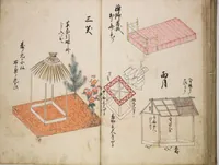 An illustration from Illustrated handbook of props for Noh drama (Onō tsukurimono zue)