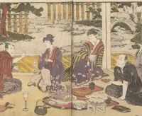 An illustration from Teachings on the Living Images of Actors (Yakusha sangai kyō 俳優三階興) : [volume 2] (1801)