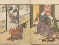 An illustration from Teachings on the Living Images of Actors (Yakusha sangai kyō 俳優三階興) : [volume 2] (1801)