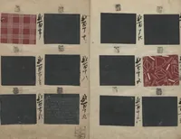 An illustration from Book of Designs (Inu jirushi Shin Komon chō 戌印 新小紋帳 ) (1680)