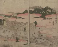 An illustration from Illustrated Book of Outings in Edo (Ehon Azuma asobi) : [volume 1] (1802)