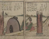 An illustration from Lives of Courtesans at Itako (Itako zekku 潮来絶句) (1802)