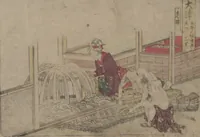Picture 50 of 50 from Fifty-three Stations on the Tōkaidō Road, Fuchū (Tōkaidō gojūsan-tsugi 東海道五十三次) (1845), leaf 68