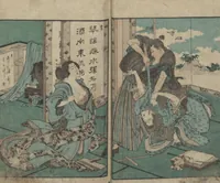 An illustration from Precepts for Women (Ehon Onna imagawa 絵本女今川) (1820)