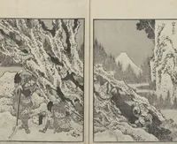 An illustration from One Hundred Views of Mount Fuji (Fugaku Hyakkei shohen 富嶽百景 初編) : [volume 1] (1834)