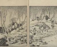 An illustration from One Hundred Views of Mount Fuji (Fugaku Hyakkei shohen 富嶽百景 初編) : [volume 1] (1834)