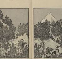 An illustration from One Hundred Views of Mount Fuji (Fugaku Hyakkei shohen 富嶽百景 初編) : [volume 1] (1834)