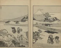 An illustration from One Hundred Views of Mount Fuji (Fugaku Hyakkei shohen 富嶽百景 初編) : [volume 1] (1834)