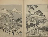 An illustration from One Hundred Views of Mount Fuji (Fugaku Hyakkei shohen 富嶽百景 初編) : [volume 1] (1834)