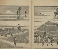 An illustration from One Hundred Views of Mount Fuji (Fugaku Hyakkei shohen 富嶽百景 初編) : [volume 1] (1834)