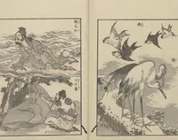 An illustration from Transmitting the Spirit, Revealing the Form of Things: Hokusai Sketchbooks (Denshin kaishu: Hokusai manga, jūgohen 伝神開手 北斎漫画 十五編) : [volume 15] (1878)