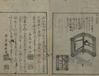 An illustration from Chats on Novelties of Foreign Lands (Kōmōzatsuwa 紅毛雑話) (1796)