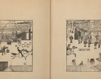 An illustration from Observations on the Opening of Yokohama (Yokohama kaikō kenbunshi 横浜開港見聞誌) : [volume 1] (1862)