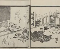 An illustration from Book of Humorous Poems (Kyōka shū)