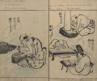 Picture 7 of 18 from Sketches of People (Jinbutsu sōga 人物艸画) (1724), leaf 19
