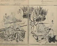 An illustration from Sketches of People (Jinbutsu sōga 人物艸画) (1724)