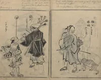 An illustration from Sketches of People (Jinbutsu sōga 人物艸画) (1724)