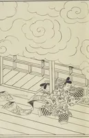 Picture 53 of 116 from Story of Michizane Sugawara, known as Tenjin (Tenjin engi 天神縁起), leaf 105