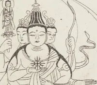 An illustration from Buddhist Figures and Their Attributes [Meiji edition] (Meiji zōho shoshū butsuzō zui 明治増補諸宗佛像図彙) (1886)