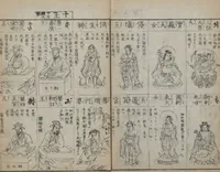 An illustration from Buddhist Figures and Their Attributes (Zōho shoshū Butsuzō zui 増補諸宗 佛像図彙) : [volume 3] (1783)