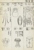 An illustration from Buddhist Figures and Their Attributes (Zōho shoshū Butsuzō zui 増補諸宗 佛像図彙) : [volume 5] (1783)