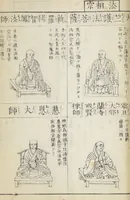 An illustration from Buddhist Figures and Their Attributes (Zōho shoshū Butsuzō zui 増補諸宗 佛像図彙) : [volume 5] (1783)