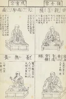 An illustration from Buddhist Figures and Their Attributes (Zōho shoshū Butsuzō zui 増補諸宗 佛像図彙) : [volume 5] (1783)