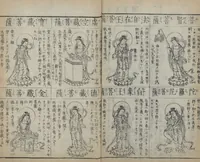 An illustration from Buddhist Figures and Their Attributes (Zōho shoshū Butsuzō zui 増補諸宗 佛像図彙) : [volume 2] (1783)