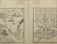 An illustration from A Diary of Travel from Edo to Nagasaki (Saiyū ryodan, 西遊旅譚) : [volume 2] (1803)