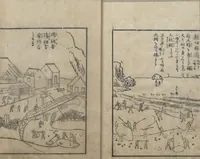 An illustration from A Diary of Travel from Edo to Nagasaki (Saiyū ryodan, 西遊旅譚) : [volume 4] (1803)