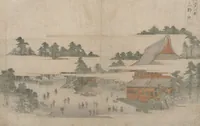 Picture 1 of 5 from Eight Views of Edo (Edo Hakkei 江戸八景) (1771), leaf 4