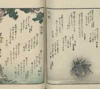 An illustration from Poems on One Hundred Ghost Stories (Kyōka hyaku monogatari 狂歌百物語) (1853)