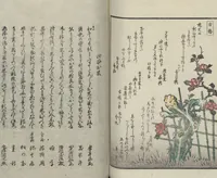 An illustration from Poems on One Hundred Ghost Stories (Kyōka hyaku monogatari 狂歌百物語) (1853)