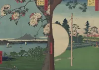 Picture 8 of 59 from One Hundred Famous Views of Edo (Meisho Edo hyakkei 名所江戸百景) (1856), leaf 10