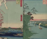 Picture 10 of 59 from One Hundred Famous Views of Edo (Meisho Edo hyakkei 名所江戸百景) (1856), leaf 12