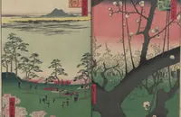 An illustration from One Hundred Famous Views of Edo (Meisho Edo hyakkei 名所江戸百景) (1856)