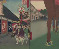 An illustration from One Hundred Famous Views of Edo (Meisho Edo hyakkei 名所江戸百景) (1856)