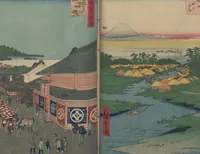 An illustration from One Hundred Famous Views of Edo (Meisho Edo hyakkei 名所江戸百景) (1856)