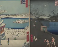 An illustration from One Hundred Famous Views of Edo (Meisho Edo hyakkei 名所江戸百景) (1856)