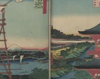 An illustration from One Hundred Famous Views of Edo (Meisho Edo hyakkei 名所江戸百景) (1856)