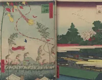 An illustration from One Hundred Famous Views of Edo (Meisho Edo hyakkei 名所江戸百景) (1856)