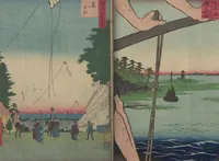 An illustration from One Hundred Famous Views of Edo (Meisho Edo hyakkei 名所江戸百景) (1856)