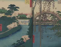 An illustration from One Hundred Famous Views of Edo (Meisho Edo hyakkei 名所江戸百景) (1856)
